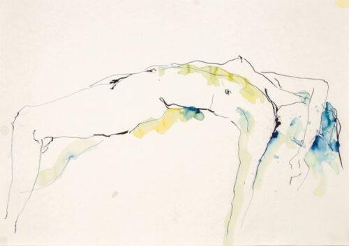 Nude, ink on paper, 29.7 x 42 cm