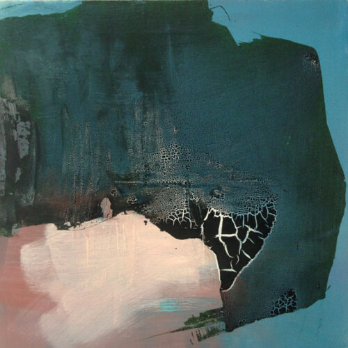 Oil paint and ink on canvas, 40 x 40 cm, 2019