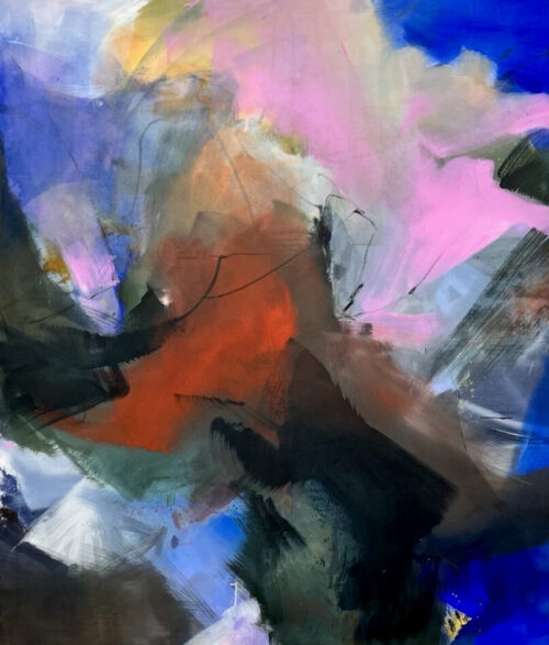 Ohne Titel, Acryl auf Leinwand 140 x 120 cm, 2024