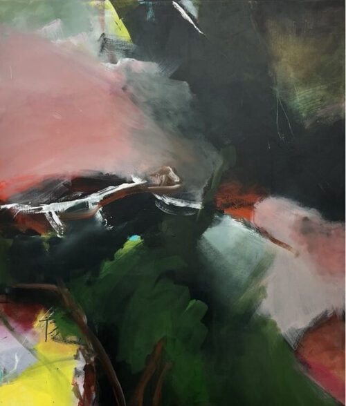 Ohne Titel, Acryl auf Leinwand 140 x 120 cm, 2024