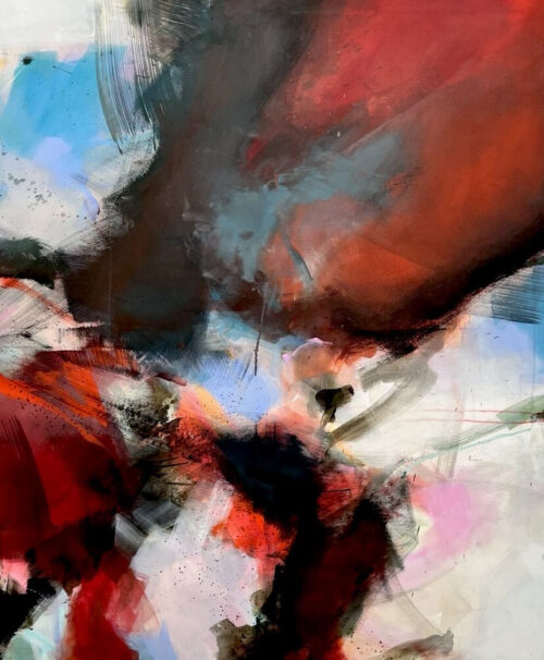 Ohne Titel, Acryl auf Leinwand 140 x 120 cm, 2024